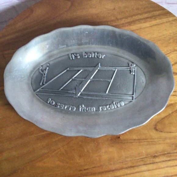 Vintage Pewtarex Pewter Serving Platter Tray - Picture 3 of 8